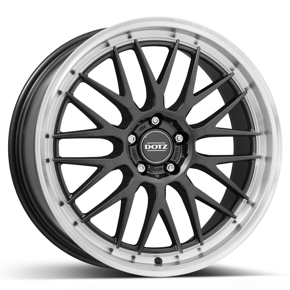 DOTZ / BILBAO DARK / GUNMETAL/POLISHED LIP<br>8,0J18" 5X114,3 34 71,60