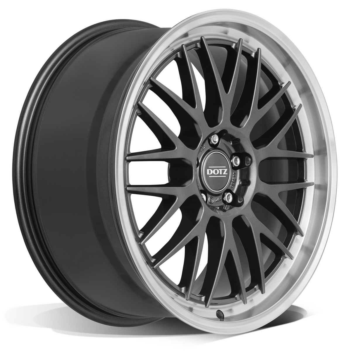 DOTZ / BILBAO DARK / GUNMETAL/POLISHED LIP<br>8,0J18" 5X114,3 34 71,60