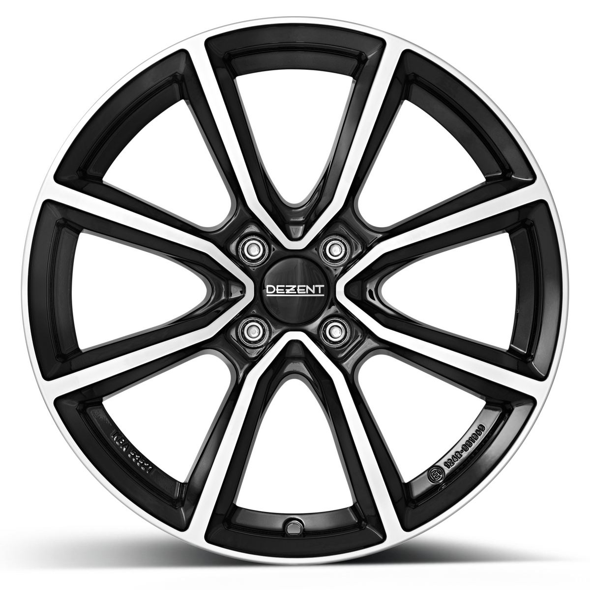 DEZENT / TN DARK / BLACK/POLISHED<br>5,5J14" 4X100 45 54,10