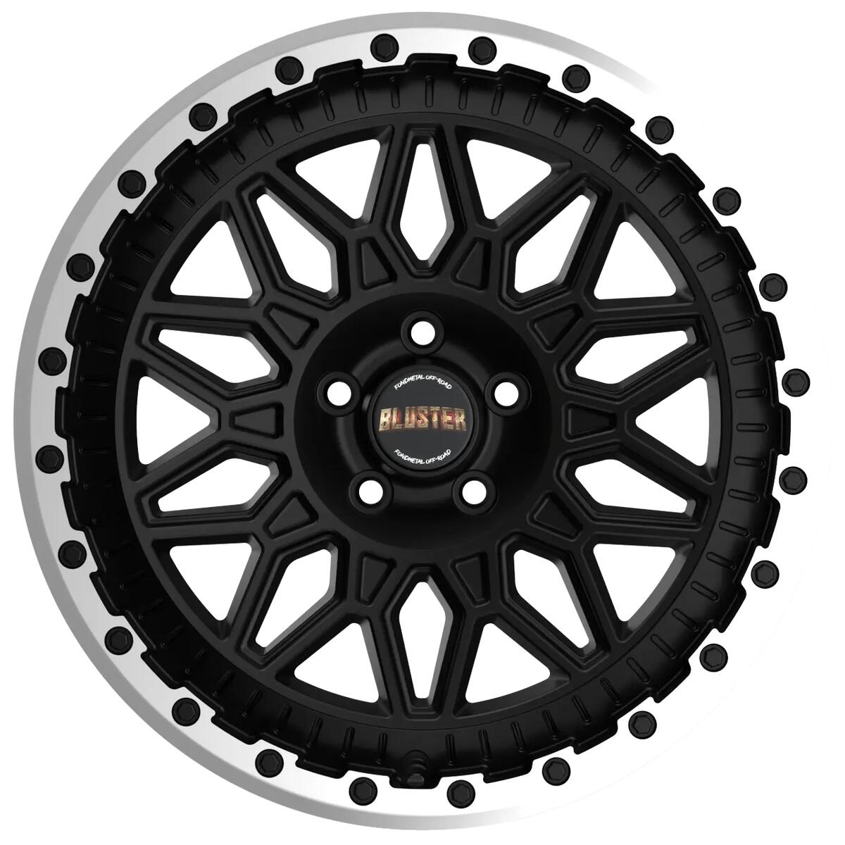 FONDMETAL / BLUSTER / MATT BLACK MACHINED LIP<br>9,0J20" 6X139,7 19,05 77,80