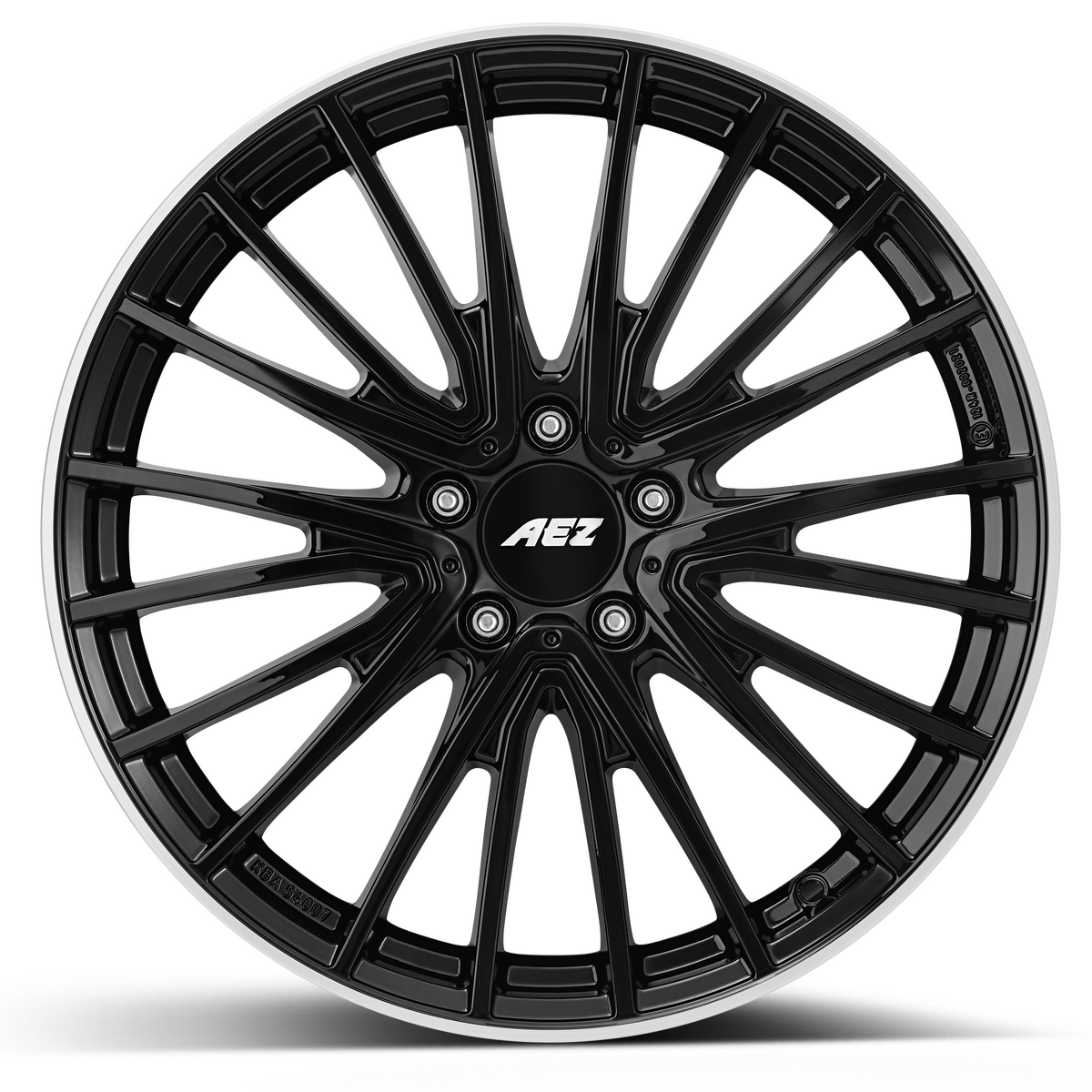 AEZ / BERLIN BLACK / BLACK/POLISHED LIP<br>7,5J18" 5X112 49 66,60