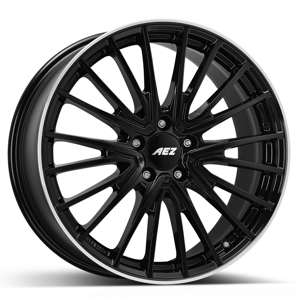 AEZ / BERLIN BLACK / BLACK/POLISHED LIP<br>7,5J18" 5X112 49 66,60