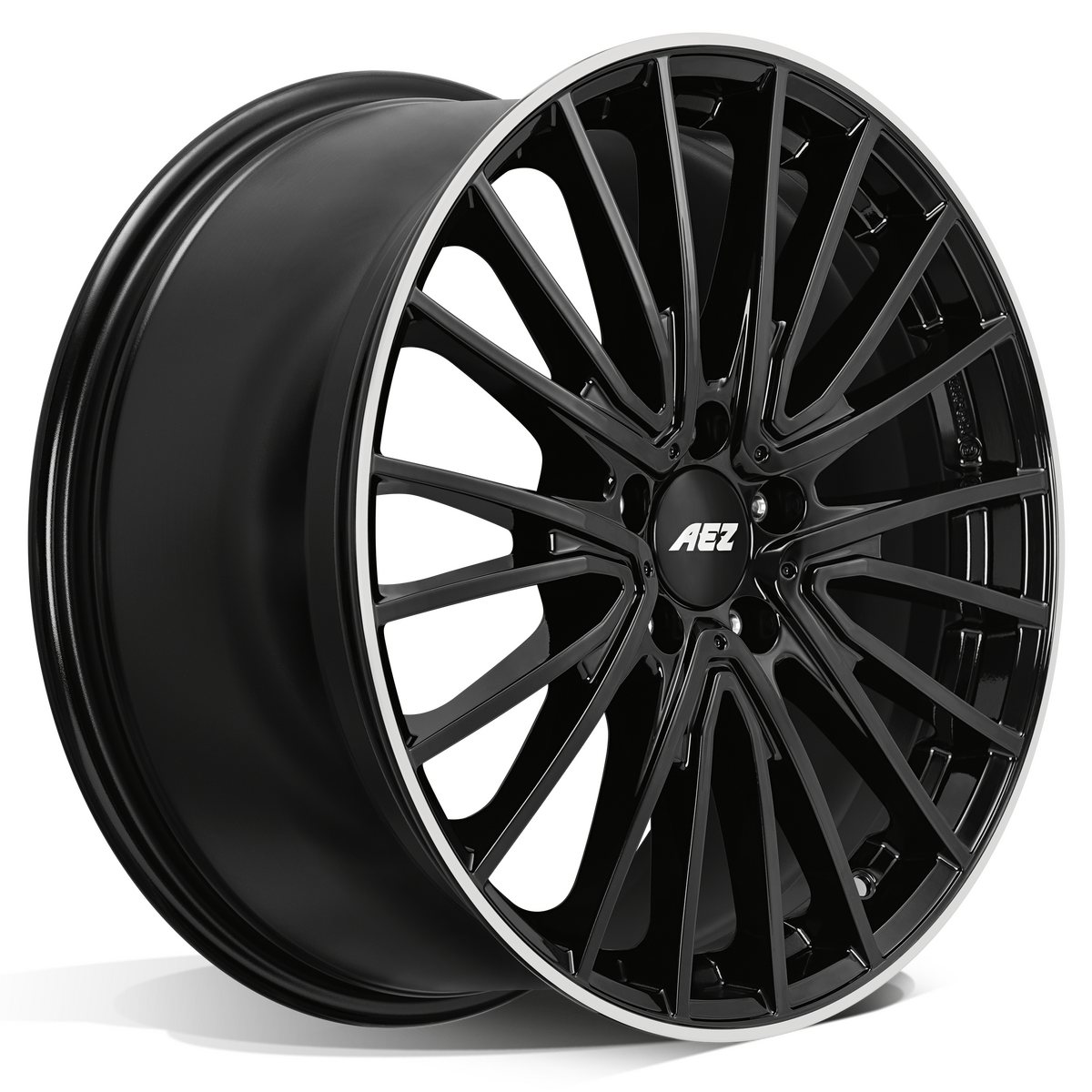 AEZ / BERLIN BLACK / BLACK/POLISHED LIP<br>7,5J18" 5X112 49 66,60