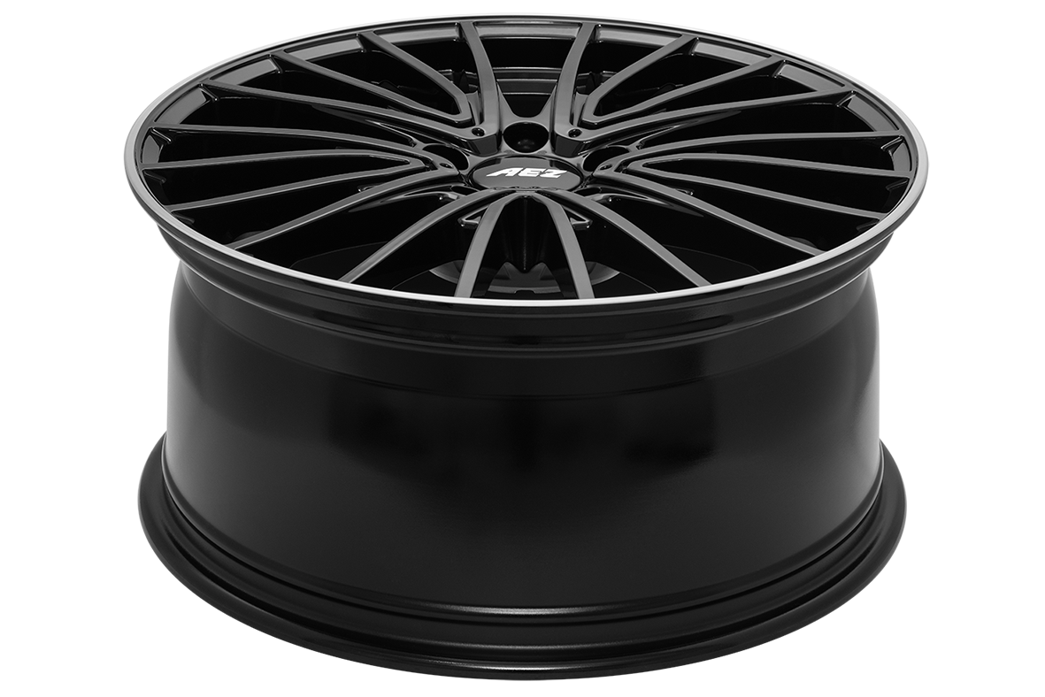AEZ / BERLIN BLACK / BLACK/POLISHED LIP<br>7,5J18" 5X112 49 66,60