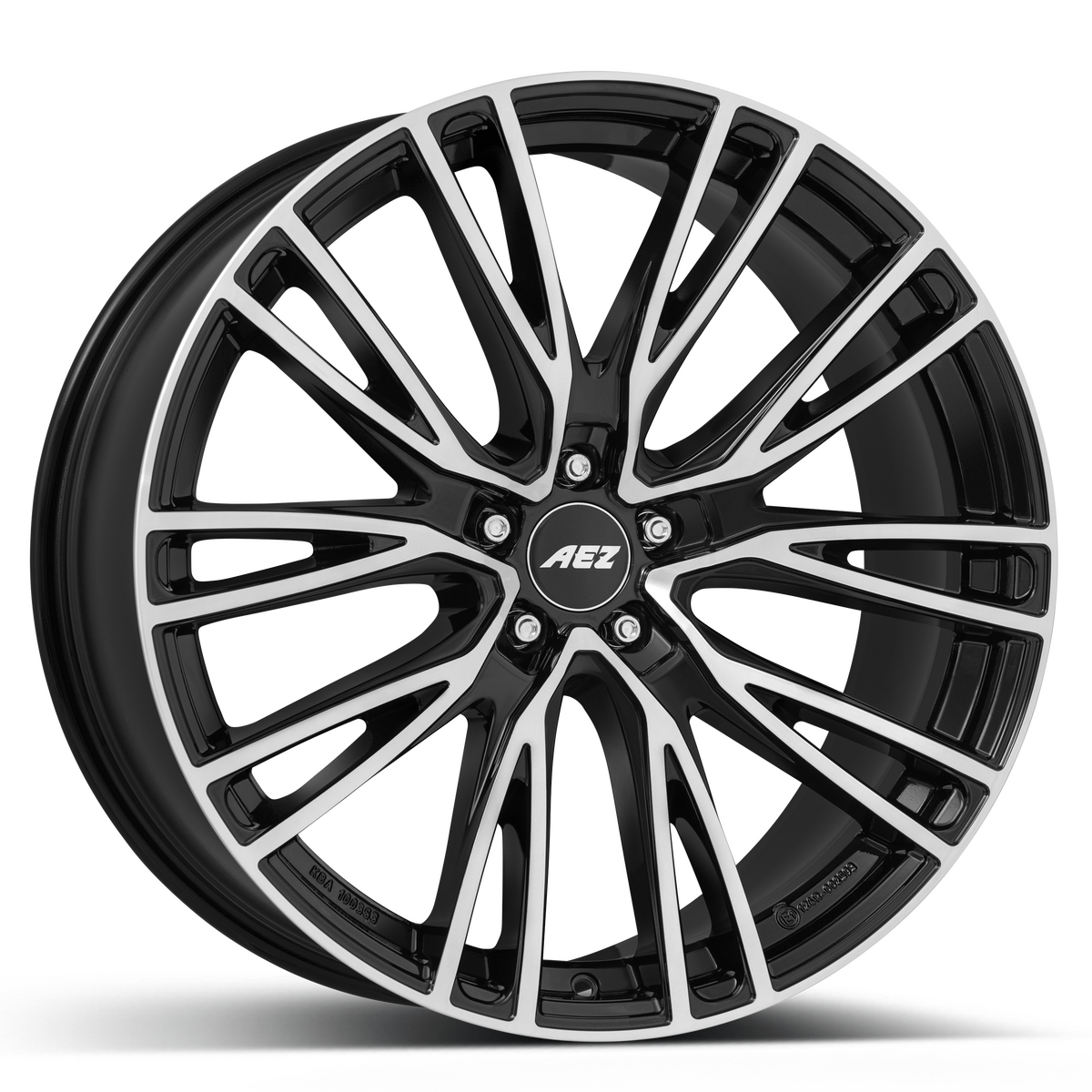 AEZ / SEATTLE DARK / BLACK/POLISHED<br>9,5J22" 5X120 42,50 72,60
