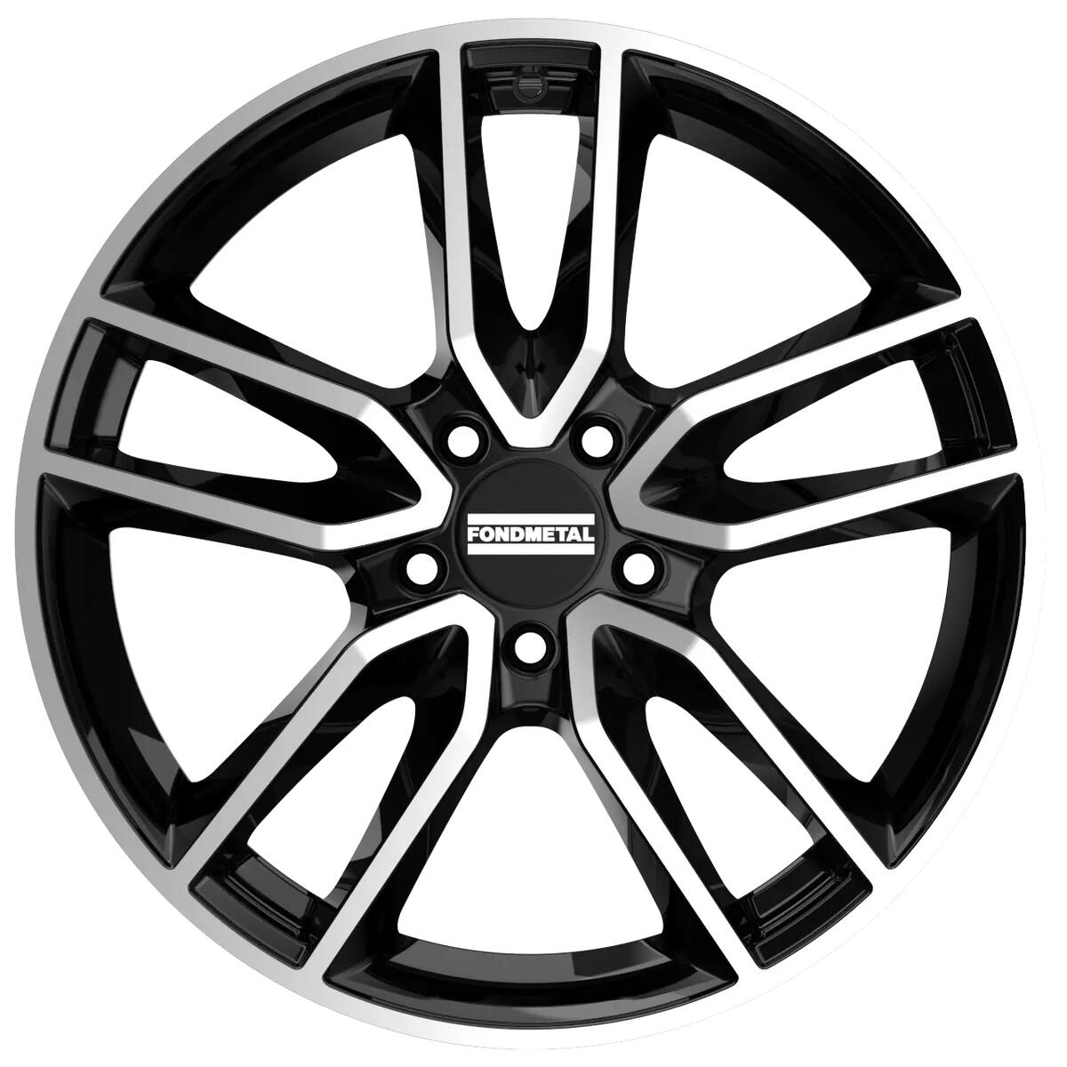 FONDMETAL / KOROS / GLOSSY BLACK MACHINED<br>8,0J19" 5X114,3 35 75