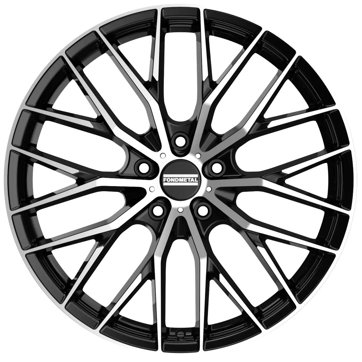 FONDMETAL / MAKHAI / GLOSSY BLACK MACHINED<br>8,5J19" 5X120 41 72,60